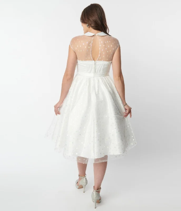 unique-vintage-white-iridescent-heart-bridal-swing-dress