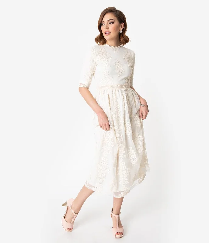 vintage-style-antique-ivory-embroidered-lace-modest-midi-dress-1