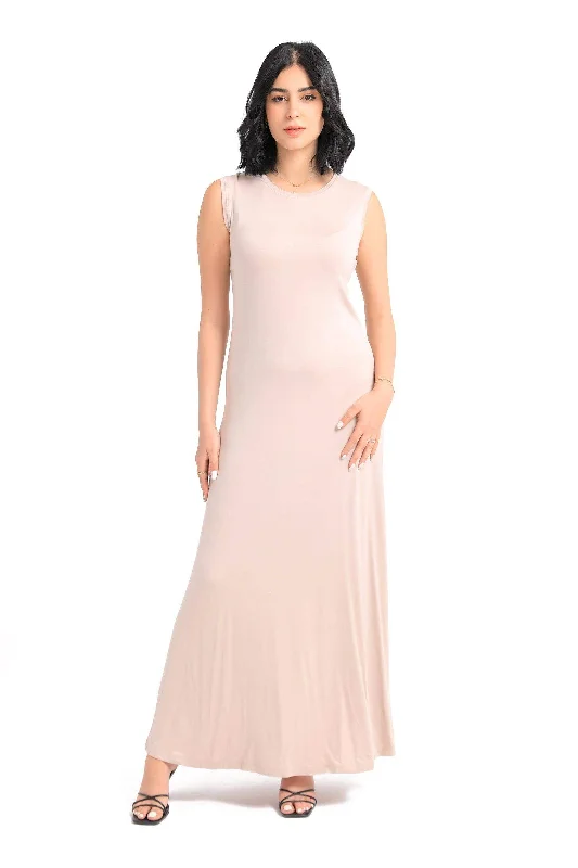 Viscose Plain Maxi Dress