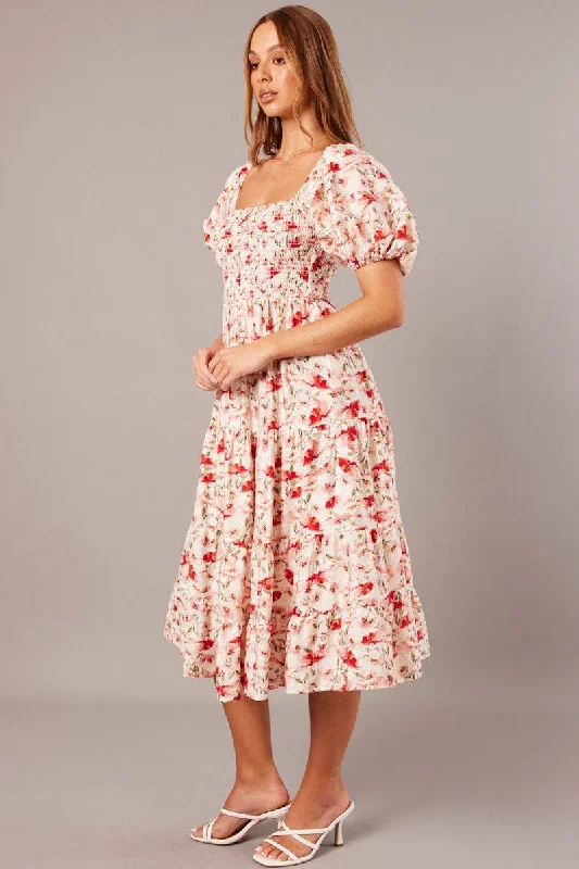 white-floral-midi-dress-puff-sleeve-shirred-bust-dd2019c-47pb-1