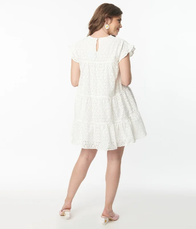 white-flutter-sleeve-eyelet-dress