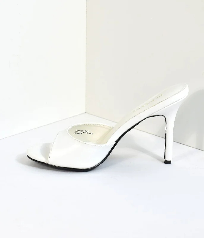 white-matte-leatherette-peep-toe-slip-on-heels