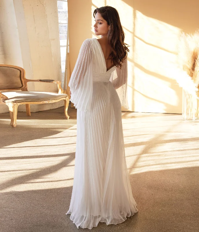 white-pleated-midi-bridal-dress