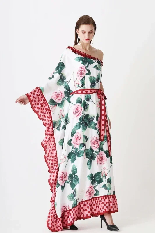 womens-runway-dresses-sexy-one-shoulder-ruffles-floral-printed-sash-belt-loose-design-fashion-long-maxi-bohemian-dresses