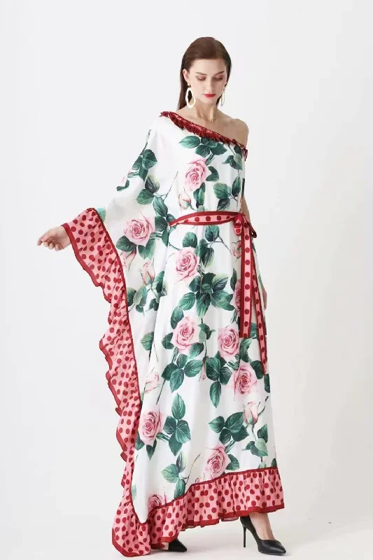 womens-runway-dresses-sexy-one-shoulder-ruffles-floral-printed-sash-belt-loose-design-fashion-long-maxi-bohemian-dresses